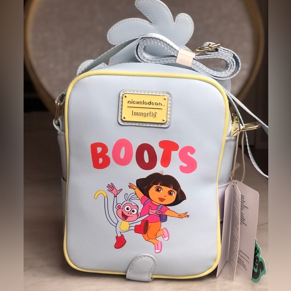 Loungefly Dora the Explorer Boots Crossbody Bag Same Day Shipping Brand New - Picture 11 of 15
